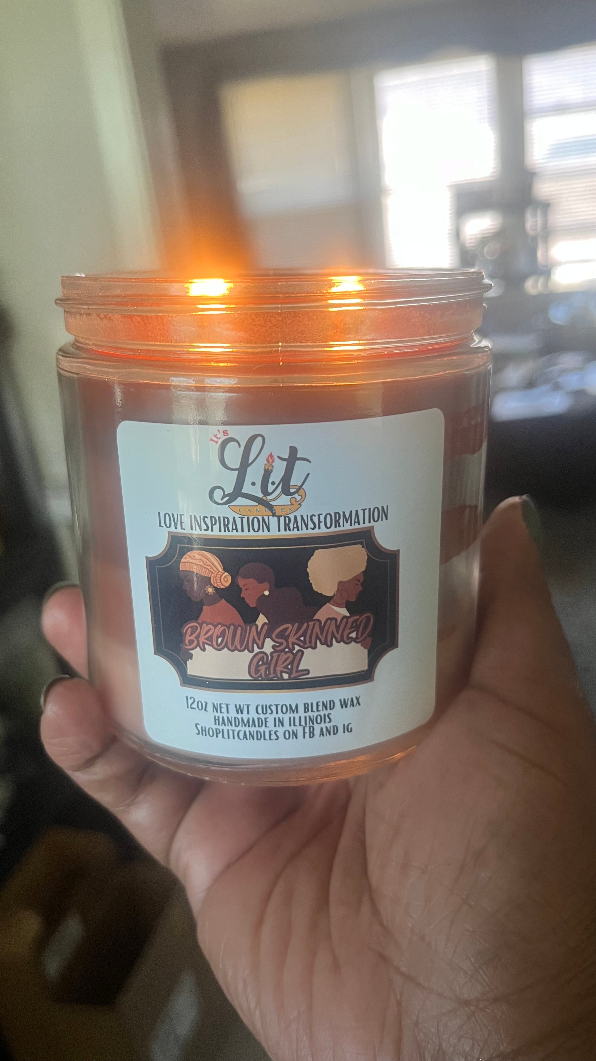 Brown Skinned Girl 16oz Candle Celebrate Your Beauty and Strength